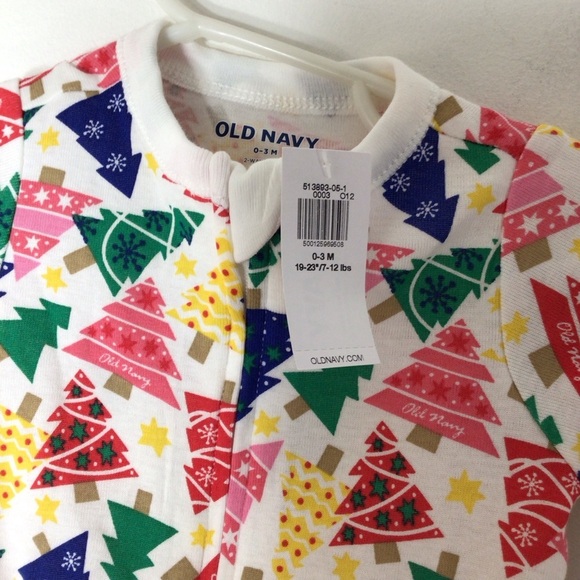 NWT Old Navy sleeper baby 0-3 months holiday Christmas - Picture 4 of 6